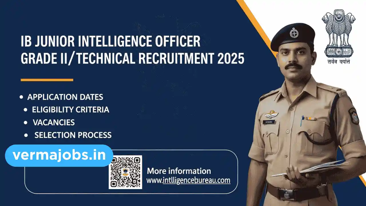 IB Junior Intelligence Officer Grade II/Technical Recruitment 2025