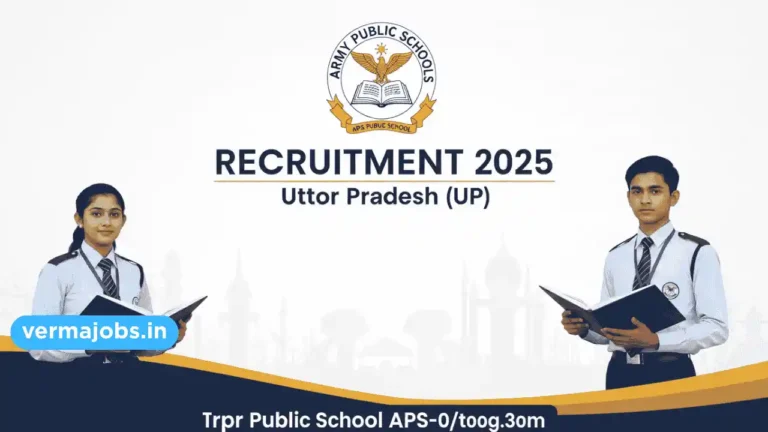 Army Public School UP Recruitment 2025
