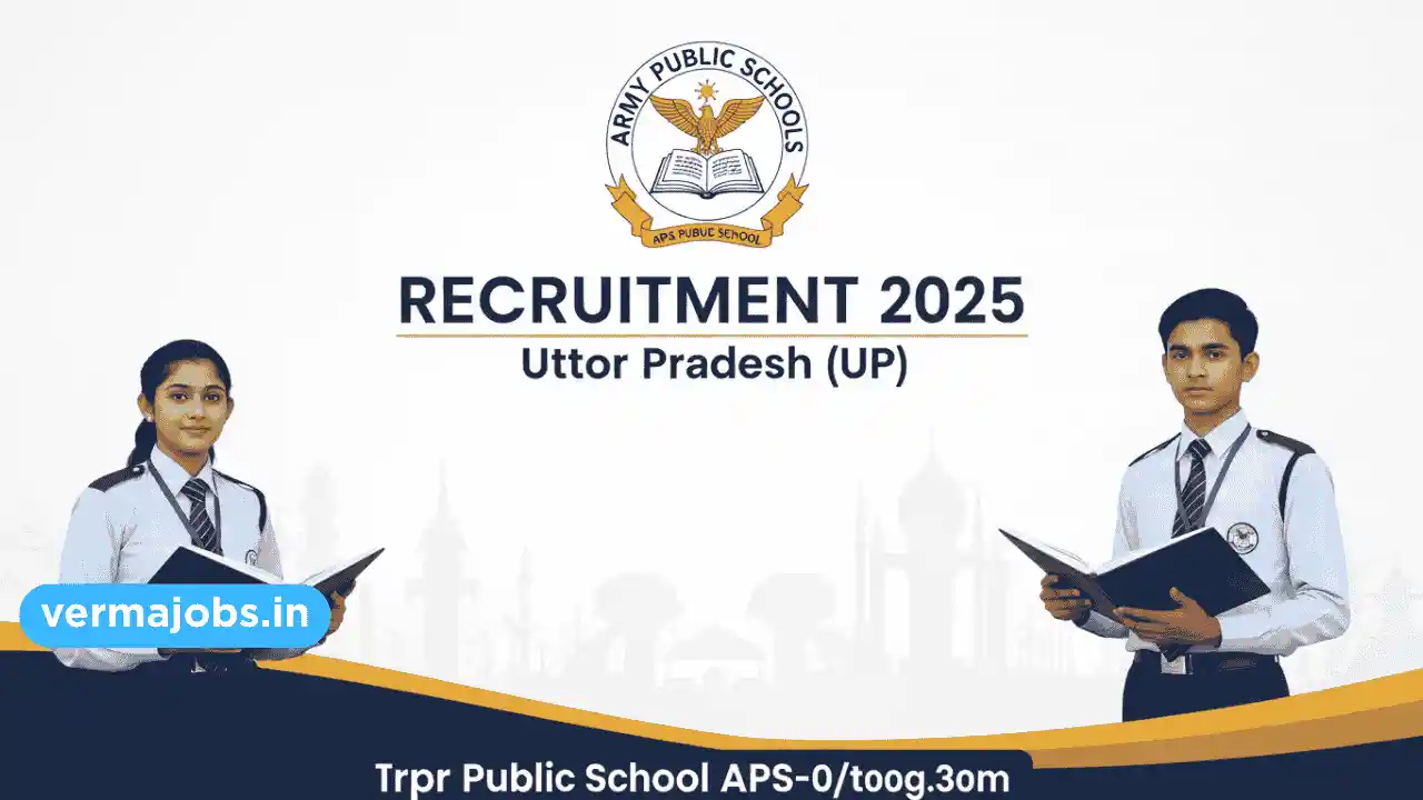 Army Public School UP Recruitment 2025