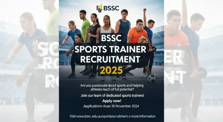 BSSC Sports Trainer Recruitment 2025
